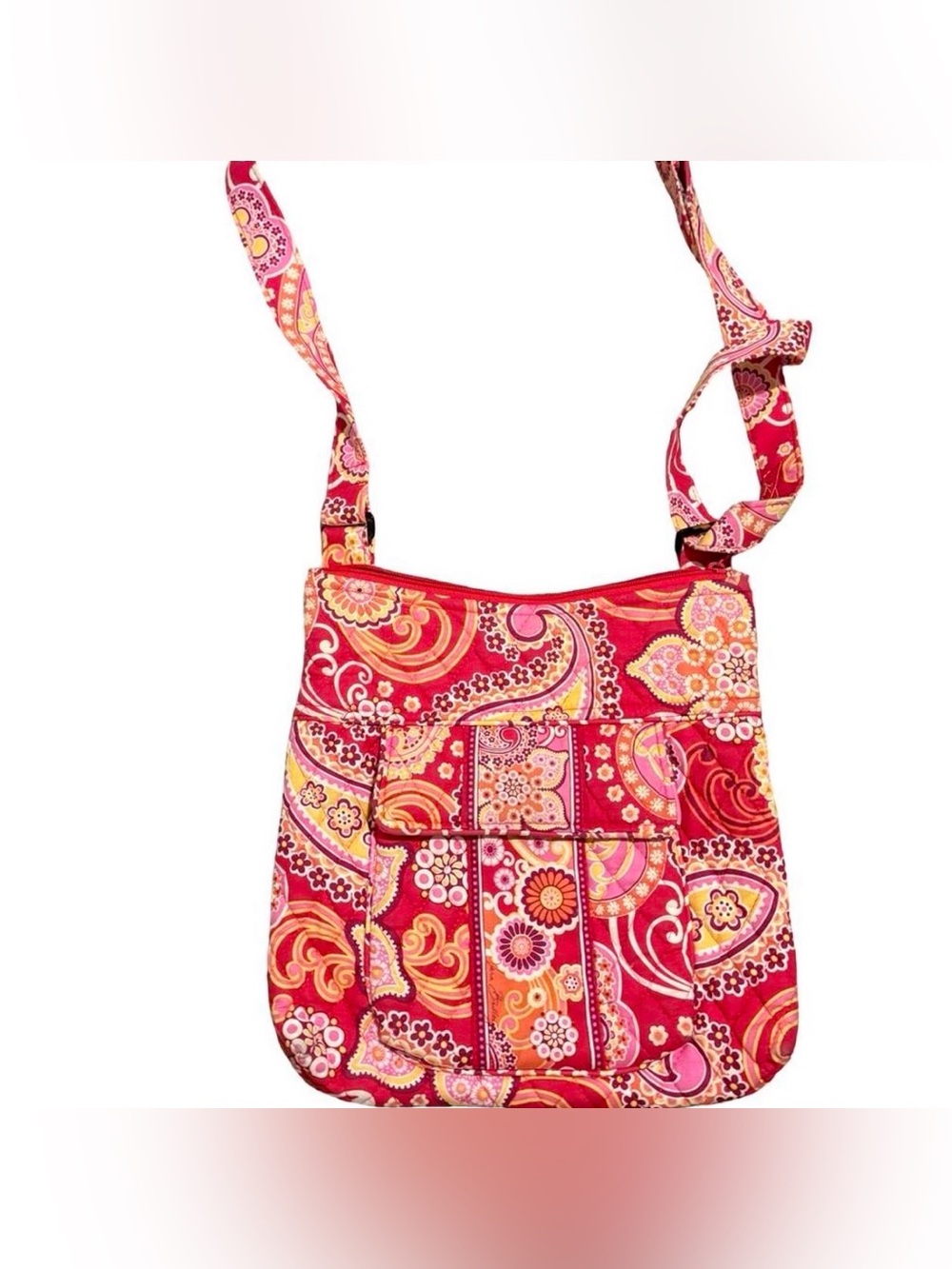 Vera Bradley Pink Paisley Crossbody Bag - Women